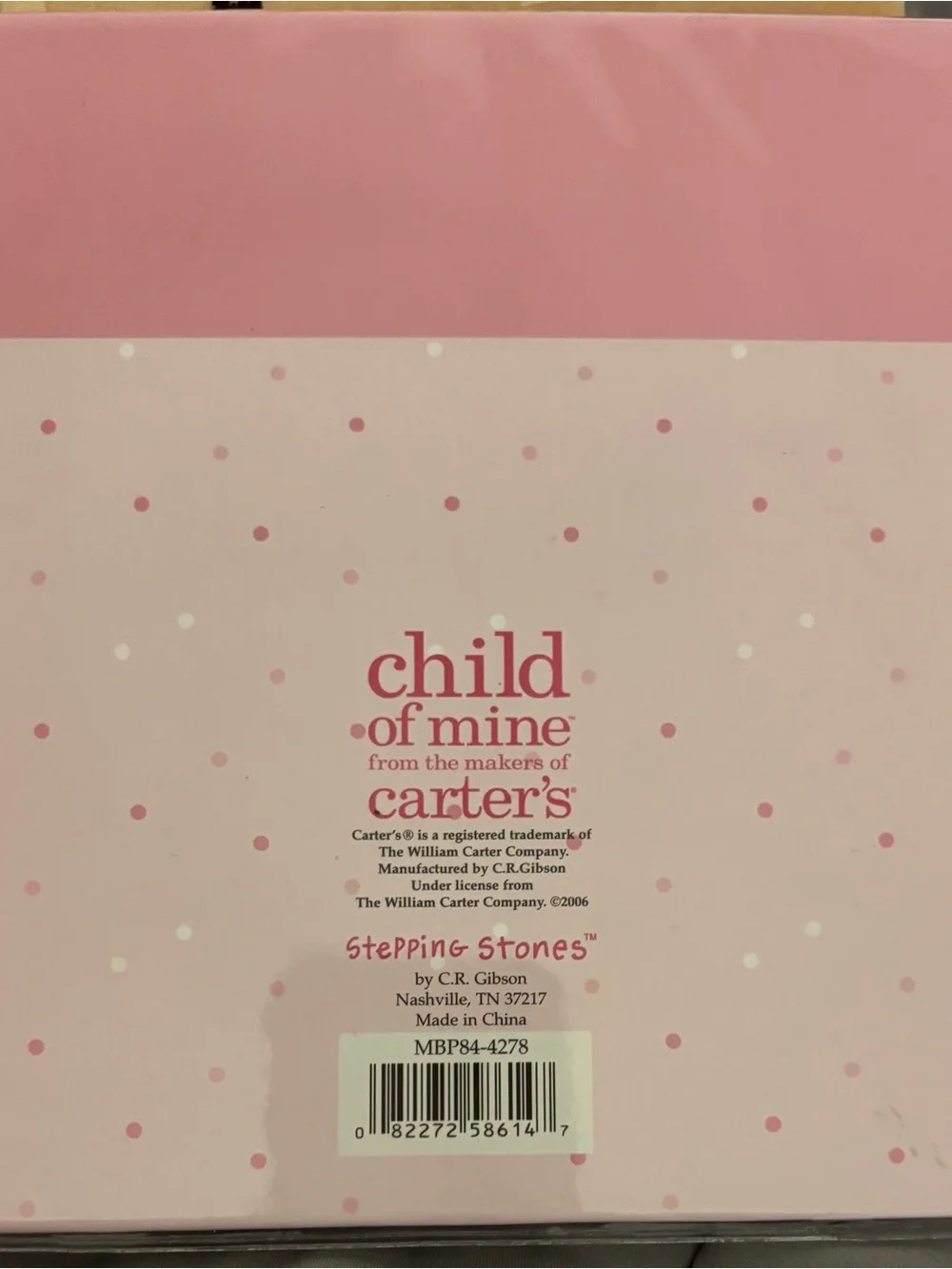 Carter's Pink Polka Dot Gift Box with White Bow